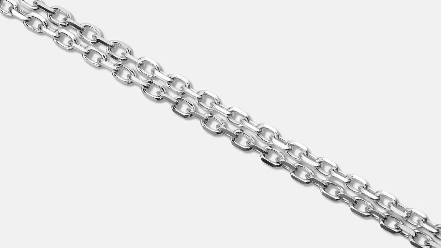 小豆チェーン4面カット シルバー