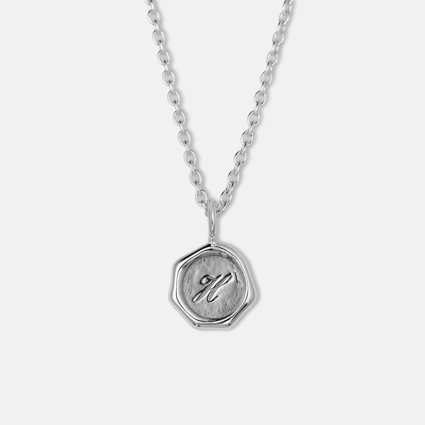 シーリングネックレス シルバー イニシャル