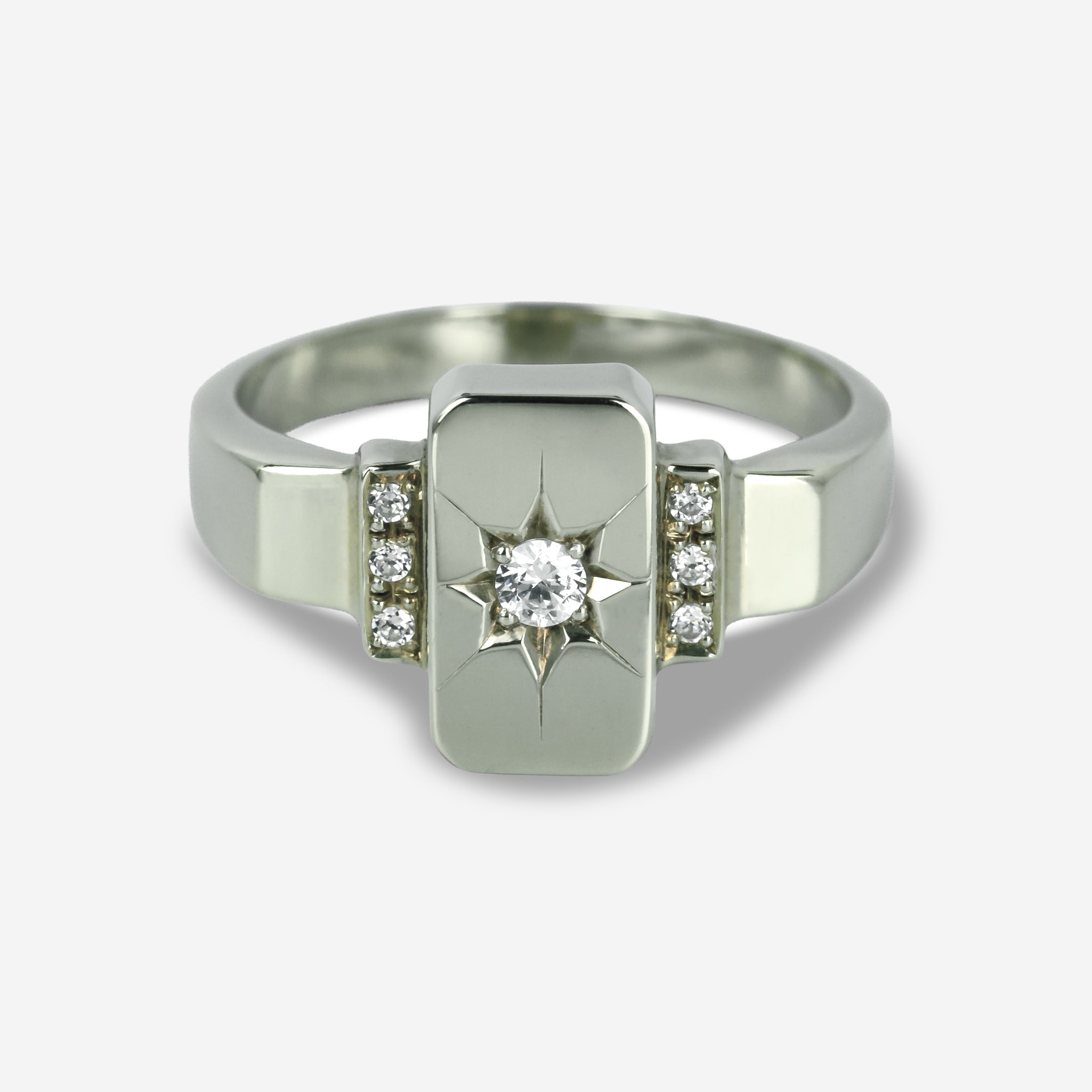 オクタゴンリング Garden of eden 21SS-SR02 Octagon Signet Ring