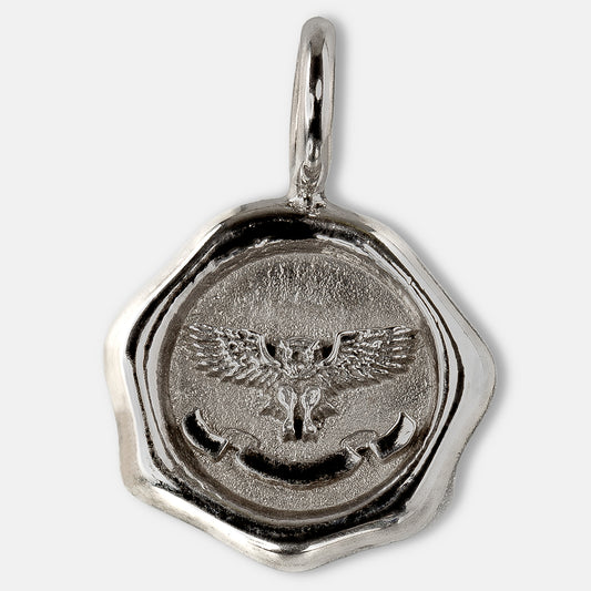 シーリングネックレス　シルバー　Owl[フクロウ]