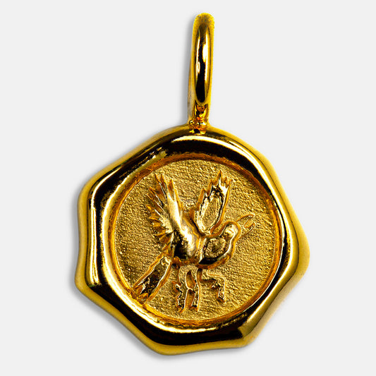 シーリングネックレストップ　イエローゴールド　Yatagarasu[八咫烏]