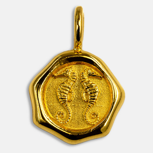 シーリングネックレストップ　イエローゴールド　Seahorse[タツノオトシゴ]