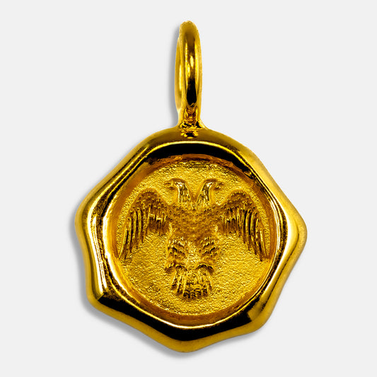 シーリングネックレストップ　イエローゴールド　Eagle[双頭鷲]