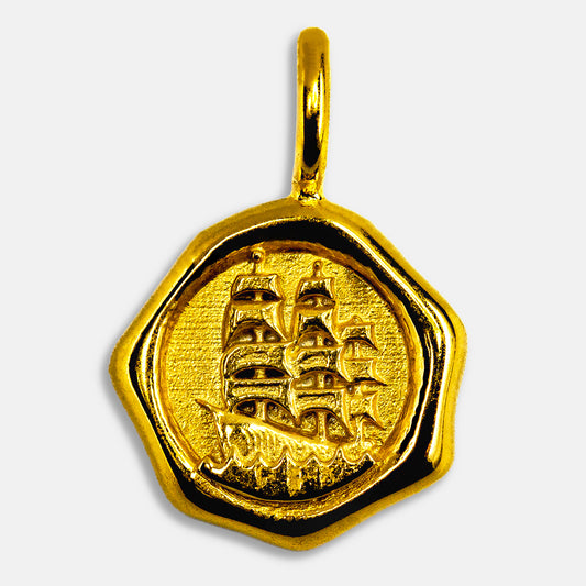 シーリングネックレストップ　イエローゴールド　Sailer[船]