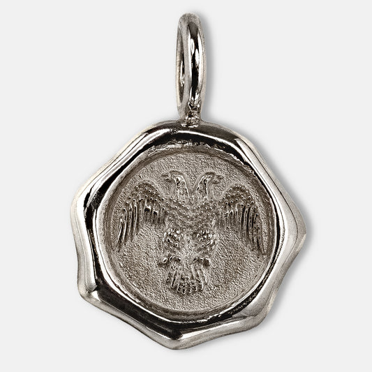 シーリングネックレス　シルバー　Eagle[双頭鷲]