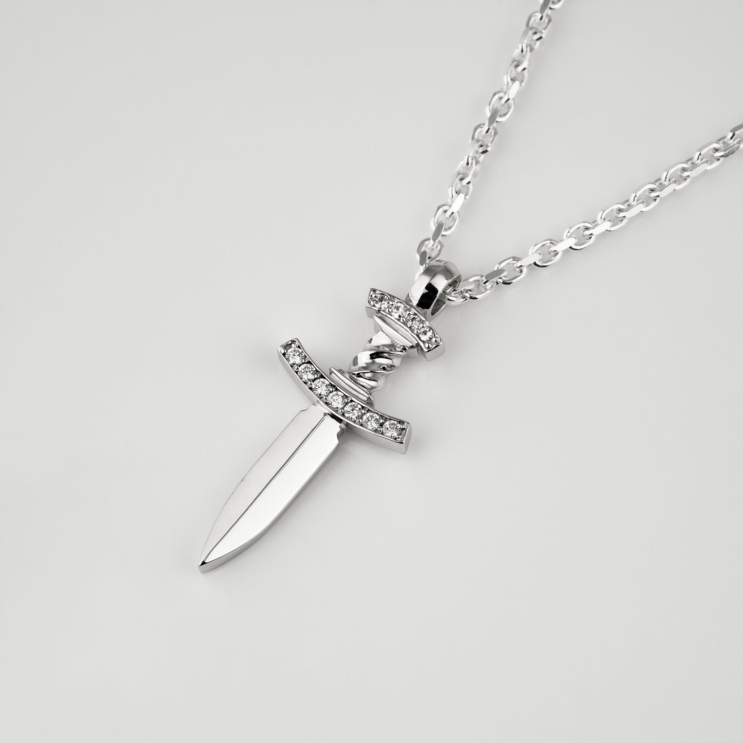 ダガー[Dagger]　シルバー　メレダイヤモンドセッティング